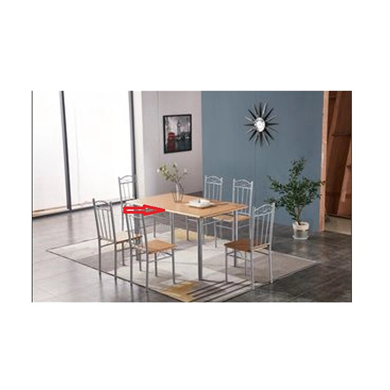 Tavolo Completo x Set Tavolo C 6 SEDIE(140 x 80 Legno Chiaro