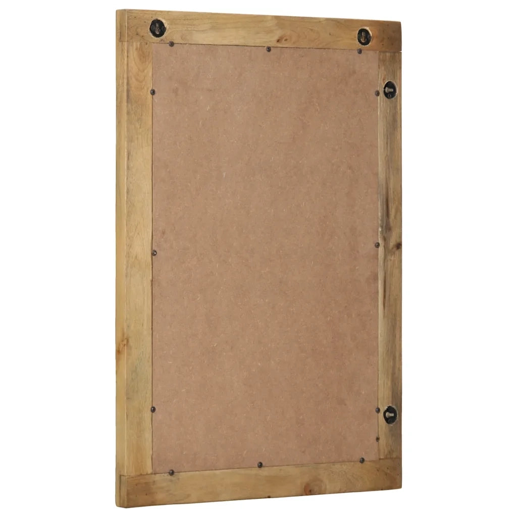 Specchio da Bagno Marrone 50x70x3 cm in Legno Massello di Mango 4017751