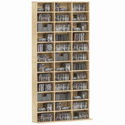 Libreria CD DVD ¨C Minimal ¨C Rovere 36 scomparti ripiani regolabili