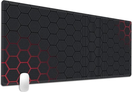 Mouse Pad Premium 300-900-3 mm Morian Textura Antiscivolo Impermeabile Muismat con Lame - Bordo Ricurvo - Uso Gaming Ufficio Casa - (G-938)