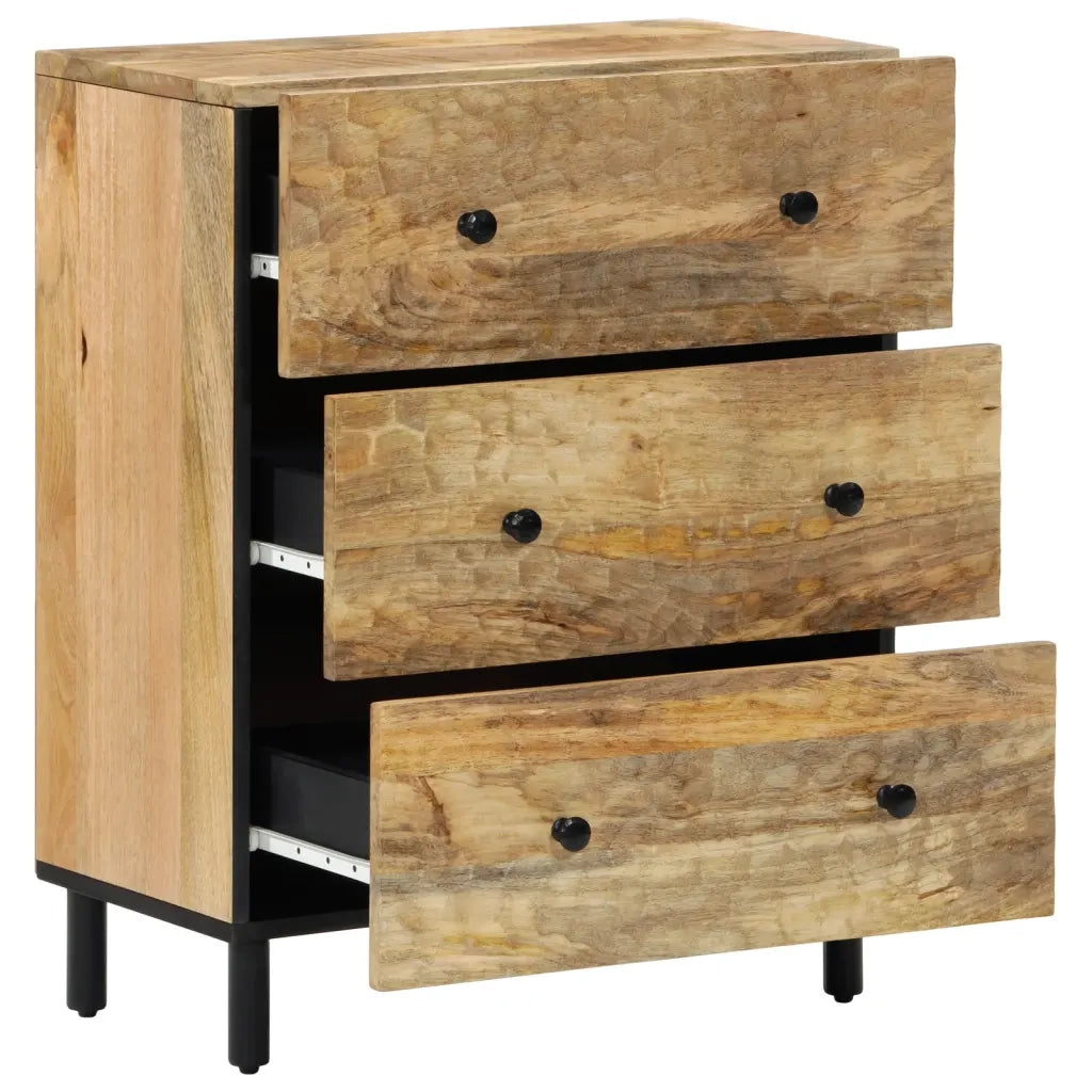 Credenza 60x33x75 cm in Legno Massello di Mango 356894