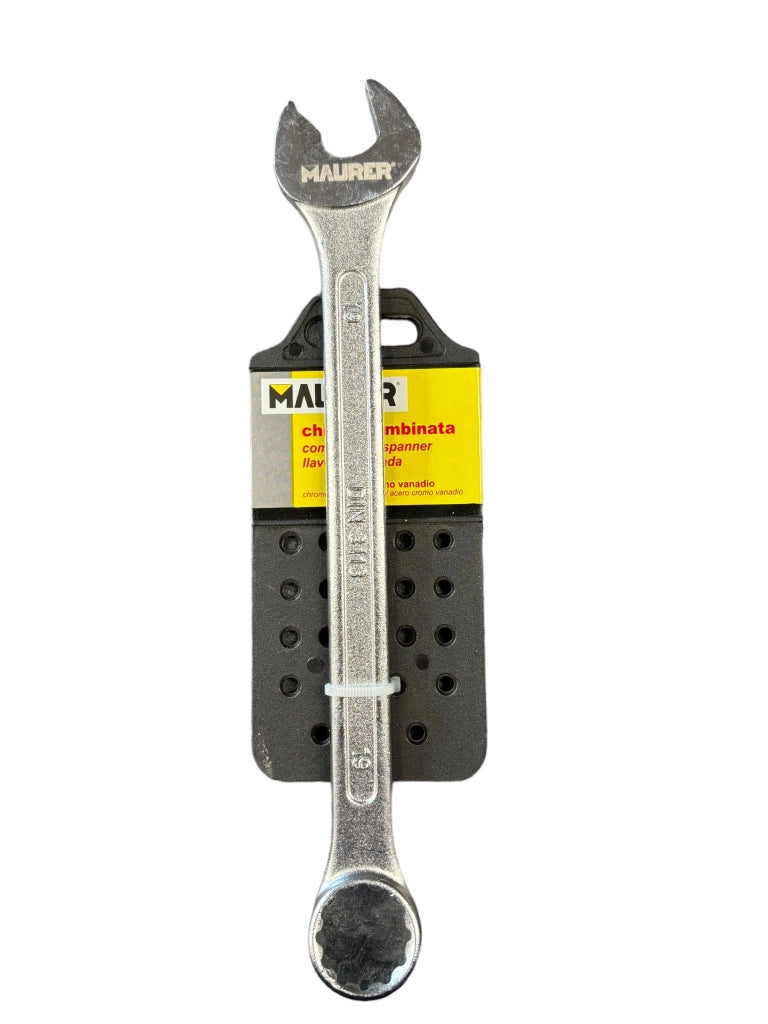 CHIAVE COMBINATA 19mm MAURER PLUS FISSA STELLA VARIE MISURE IN ACCIAIO