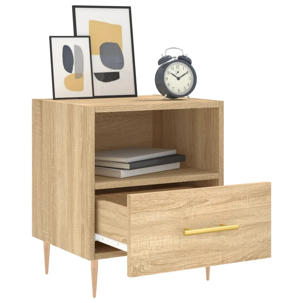 Comodino Rovere Sonoma 40x35x47,5 cm in Legno Multistrato 827410