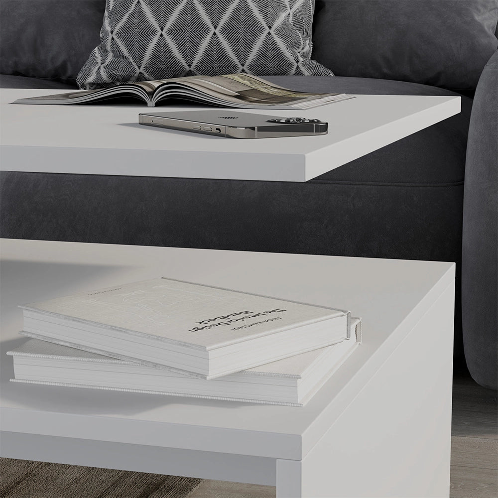 Vicco Tavolino da salotto Bianco 90 x 52.6 cm