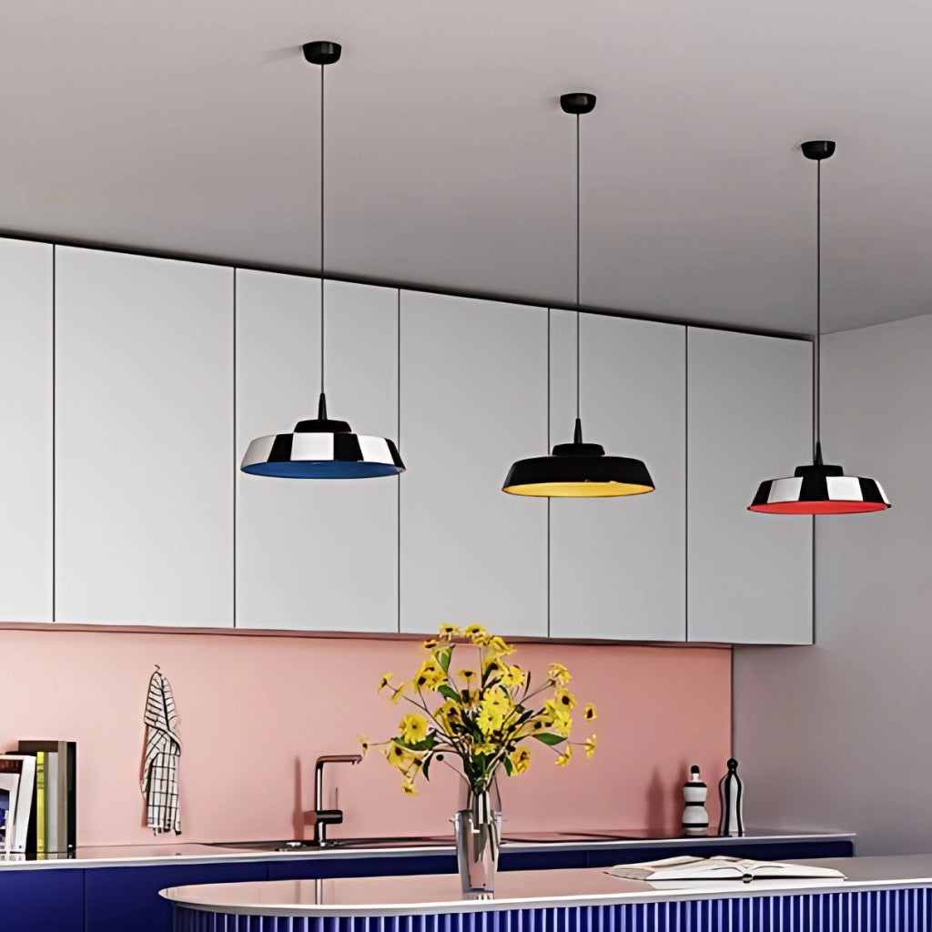 Circus Lampada a Sospensione LED Design in Ceramica Verde, Diametro 24 cm, Altezza 300 cm, Illuminazione CRI 90, Sorgente LED 8W, Luce Calda 3000K