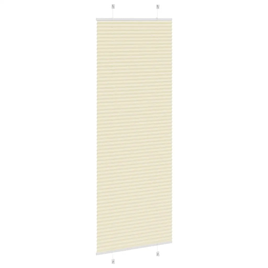Tenda Plissettata Crema 70x200 cm Larghezza Tessuto 69,4 cm 4015307