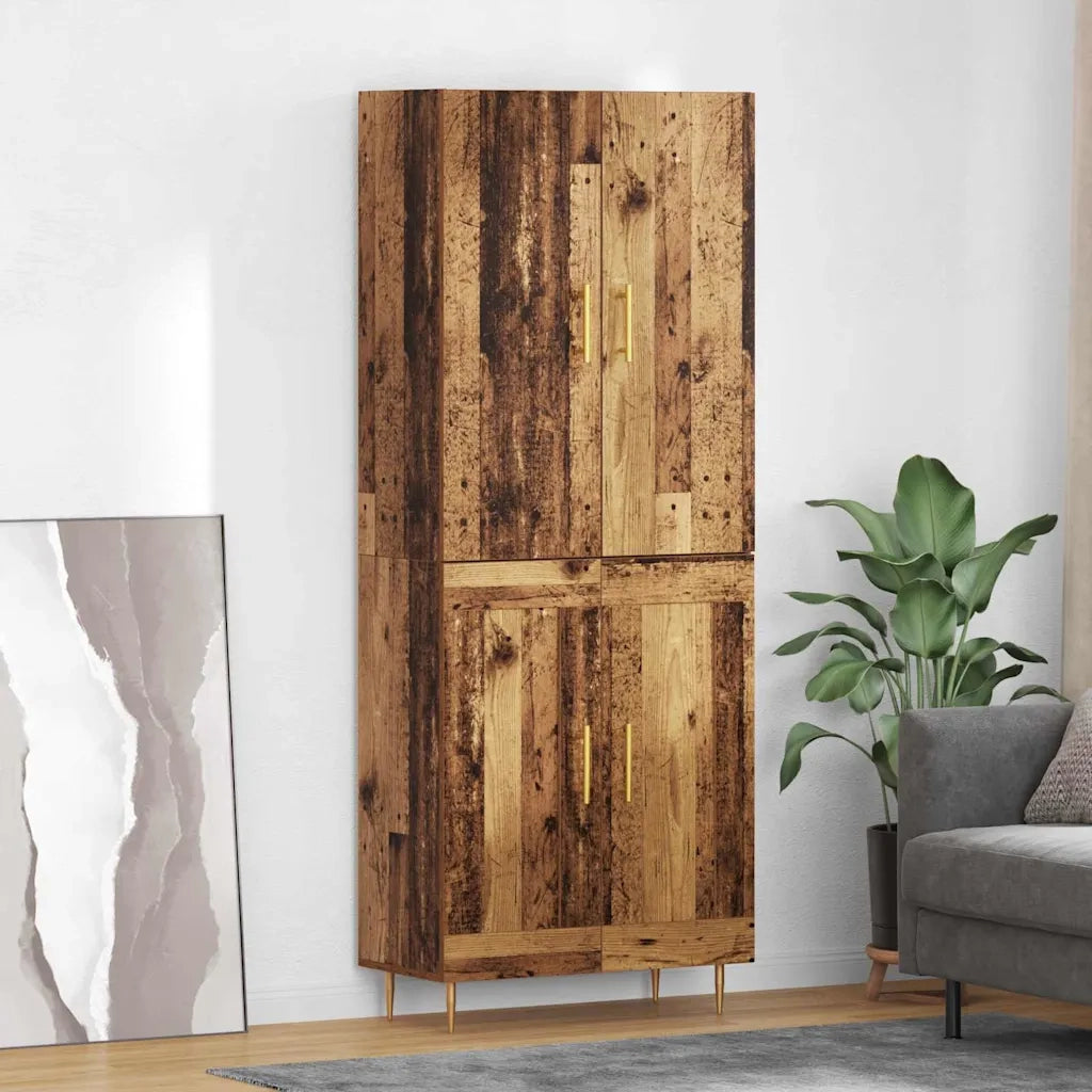 Credenza-Buffet-Armadio da cucina Legno vecchio 69,5 x 34 x 180 cm Legno multistrato 323282