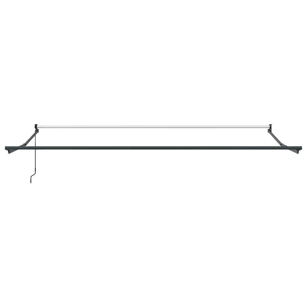 Tenda Retrattile Antracite e Bianca 4x3 m Tessuto e Alluminio 3216110