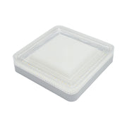 Plafoniera LED 24W, 220V, luce regolabile 3CCT 3000K/4000K/6500K, corpo quadrato 180x180x40mm, IP20