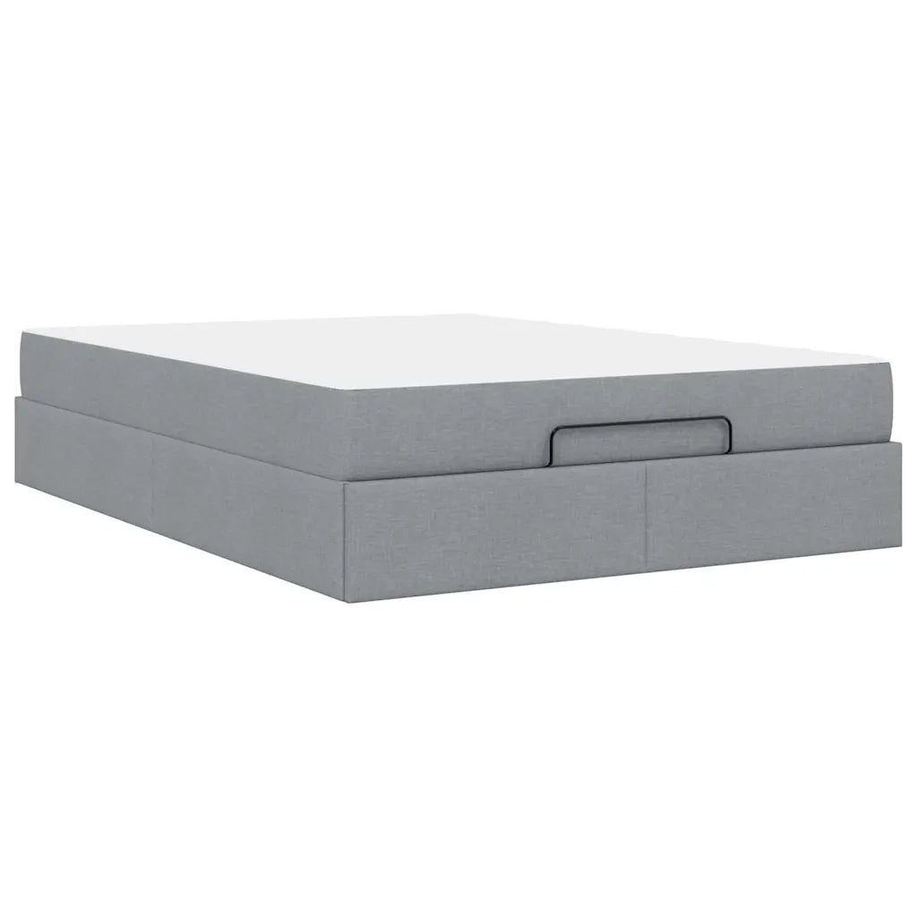 vidaXL Struttura del letto Grigio chiaro 140 x 200 cm Tessuto