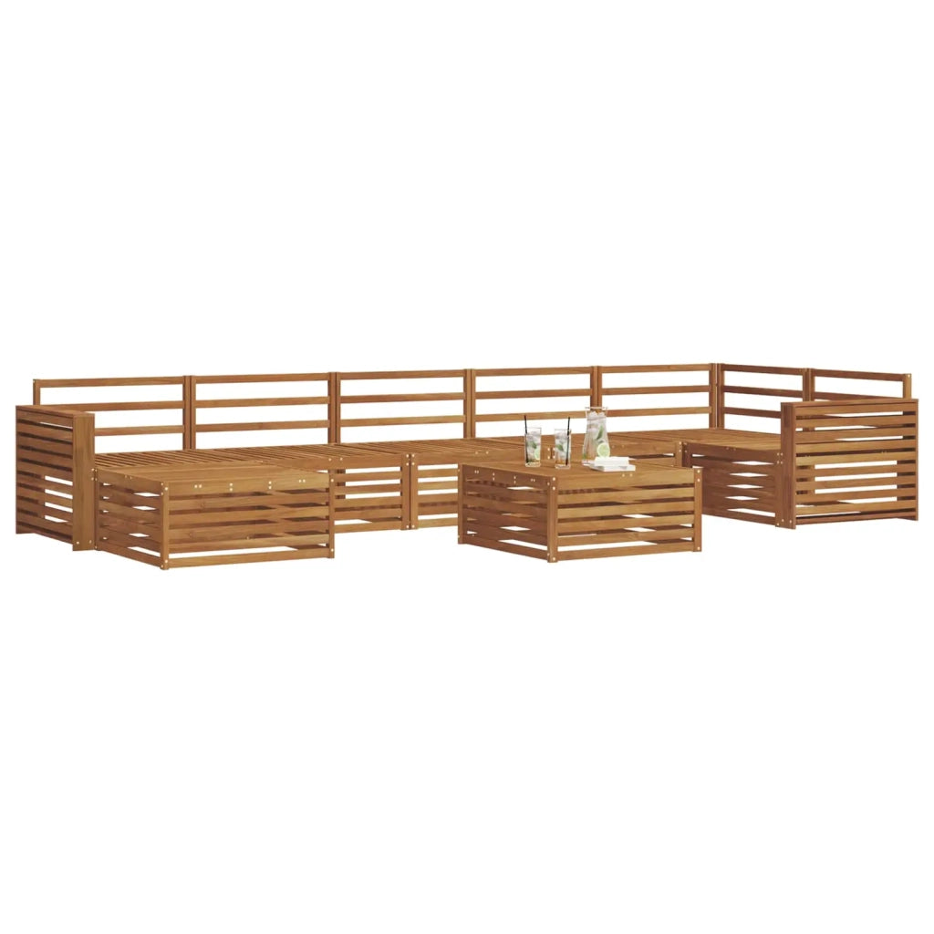 Set di divani da esterno 8 pcs Naturale 3373864