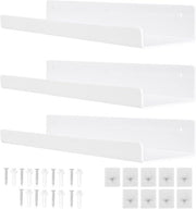 Wandrekken senza forare - design moderno - 3 pezzi - bianco - acrilico