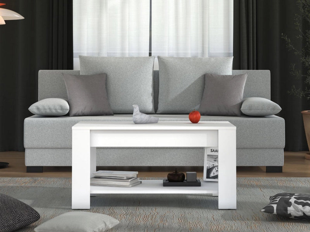 Signa, Tavolino da Salotto un Vano, 90x49.5x45.5h cm Bianco