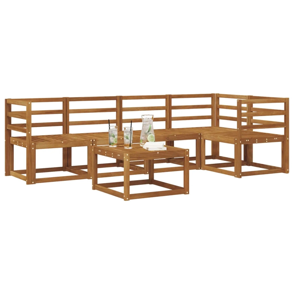 Set di divani da esterno 6 pcs Naturale