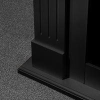 Camino a Bioetanolo da Pavimento 110x36x100 cm Cambridge in Legno Nero