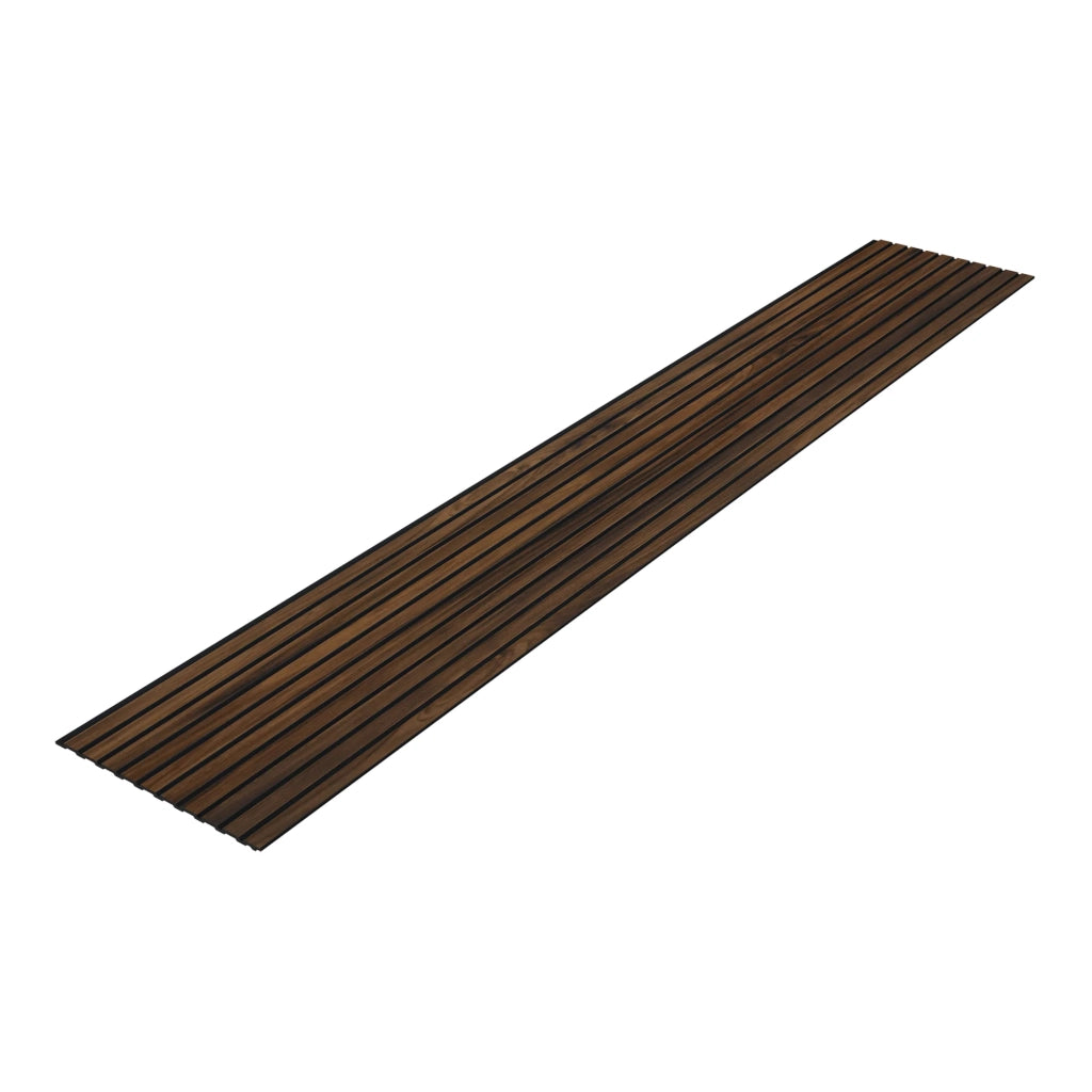 Set di 18 pannelli murali 3D 195 x 32 cm effetto noce 03_0010571