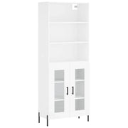 Credenza | Madia | Buffet da pranzo | Armadio da pranzo Bianca 69,5x34x180 cm in Legno Multistrato