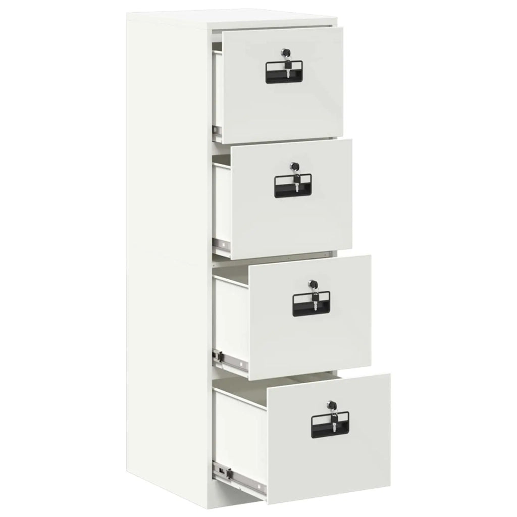 Armadio per File con cassetto 2 pcs Bianco 44 x 50 x 139 cm