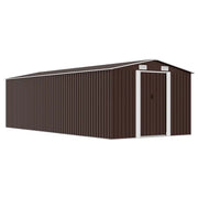 Capanno da Giardino 257x580x181 cm in Metallo Marrone cod mxl 65877