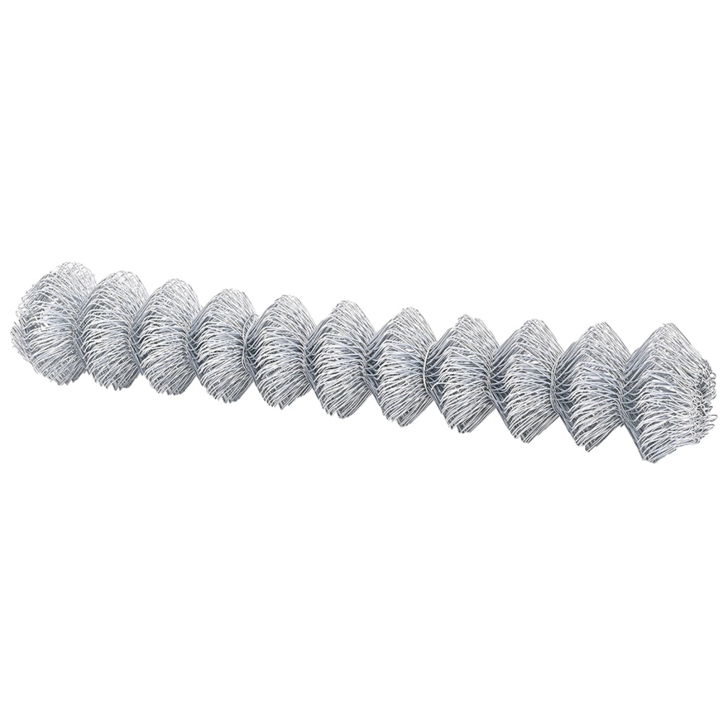 Recinzione con Maglie a Catena 1.5x10 m Acciaio Galvanizzato