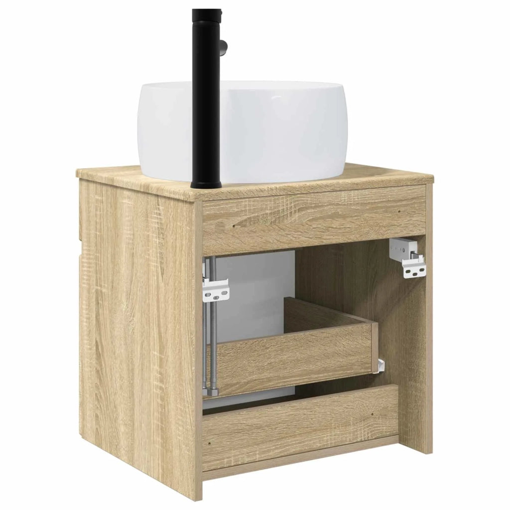 Mobile lavabo da parete Rovere Sonoma 49 x 44,5 x 66 cm 890614