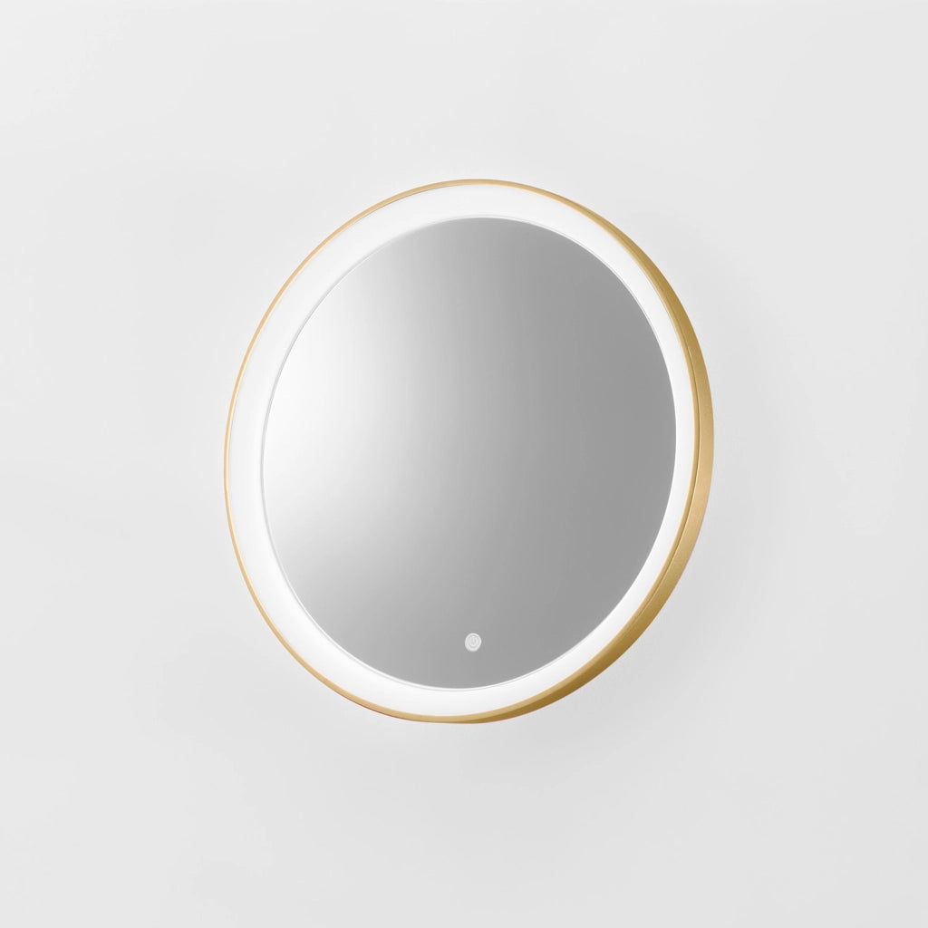 KRIZIA A/P - Applique Led 25W Dimmerabile con Specchio, Touch CCT 3000K-4000K, Antiappannamento, Finitura Oro Spazzolato - Gealuce