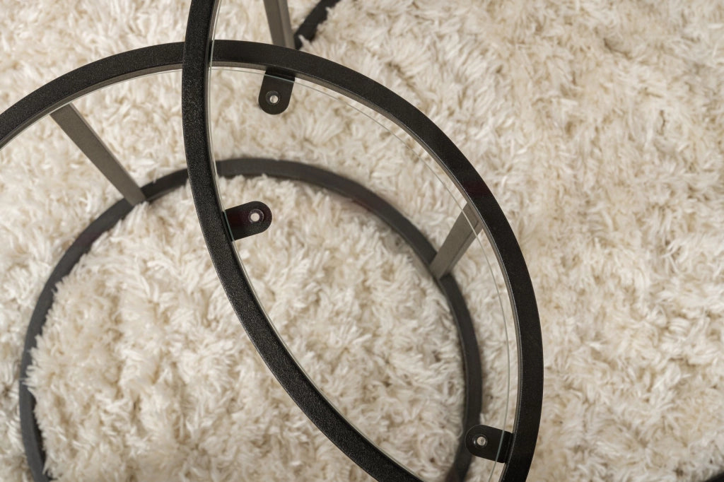 Simaxis, Tavolino da Salotto Modulabile, 60x60x43h cm Nero