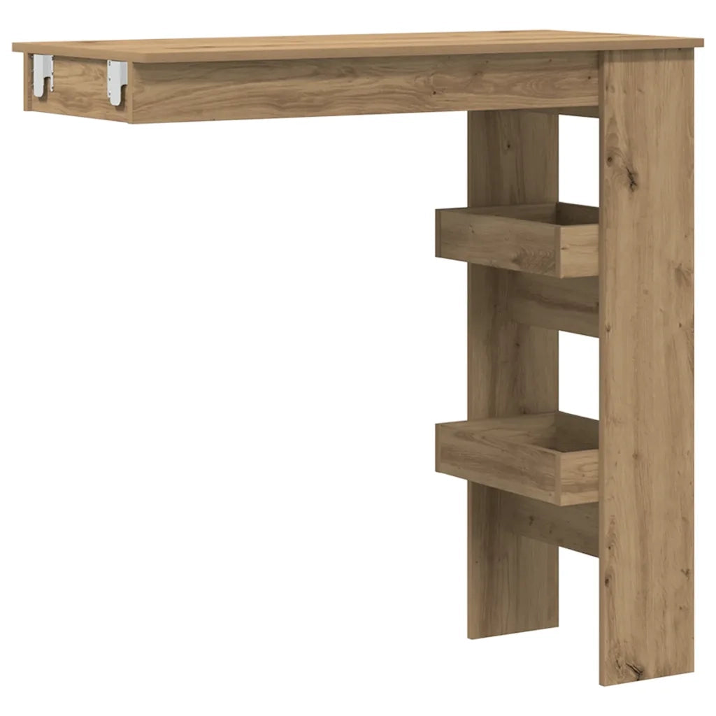 vidaXL Bancone da Muro Rovere Artigianale Legno Multistrato