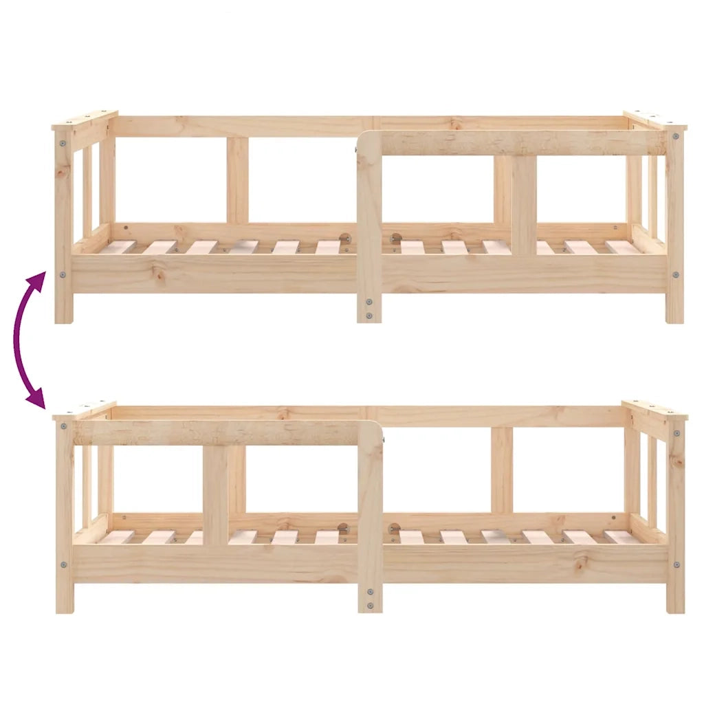 Giroletto per Bambini-Struttura Letto Bambini 70x140 cm in Legno Massello di Pino 766599