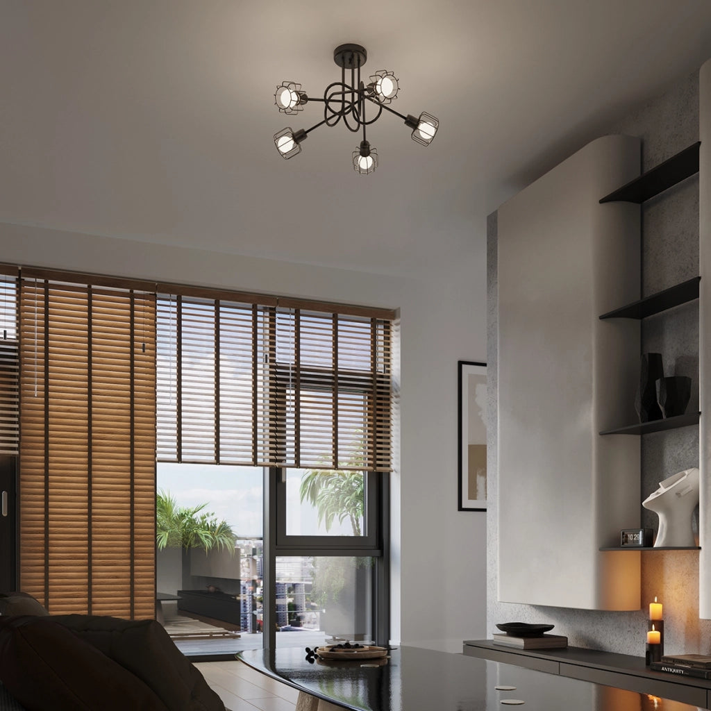 Lampadario BELUCI 3S nero