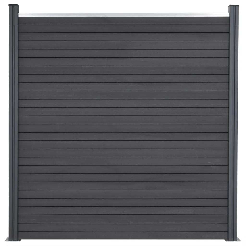Set Pannello di Recinzione Grigio 872x186 cm in WPC 3211835