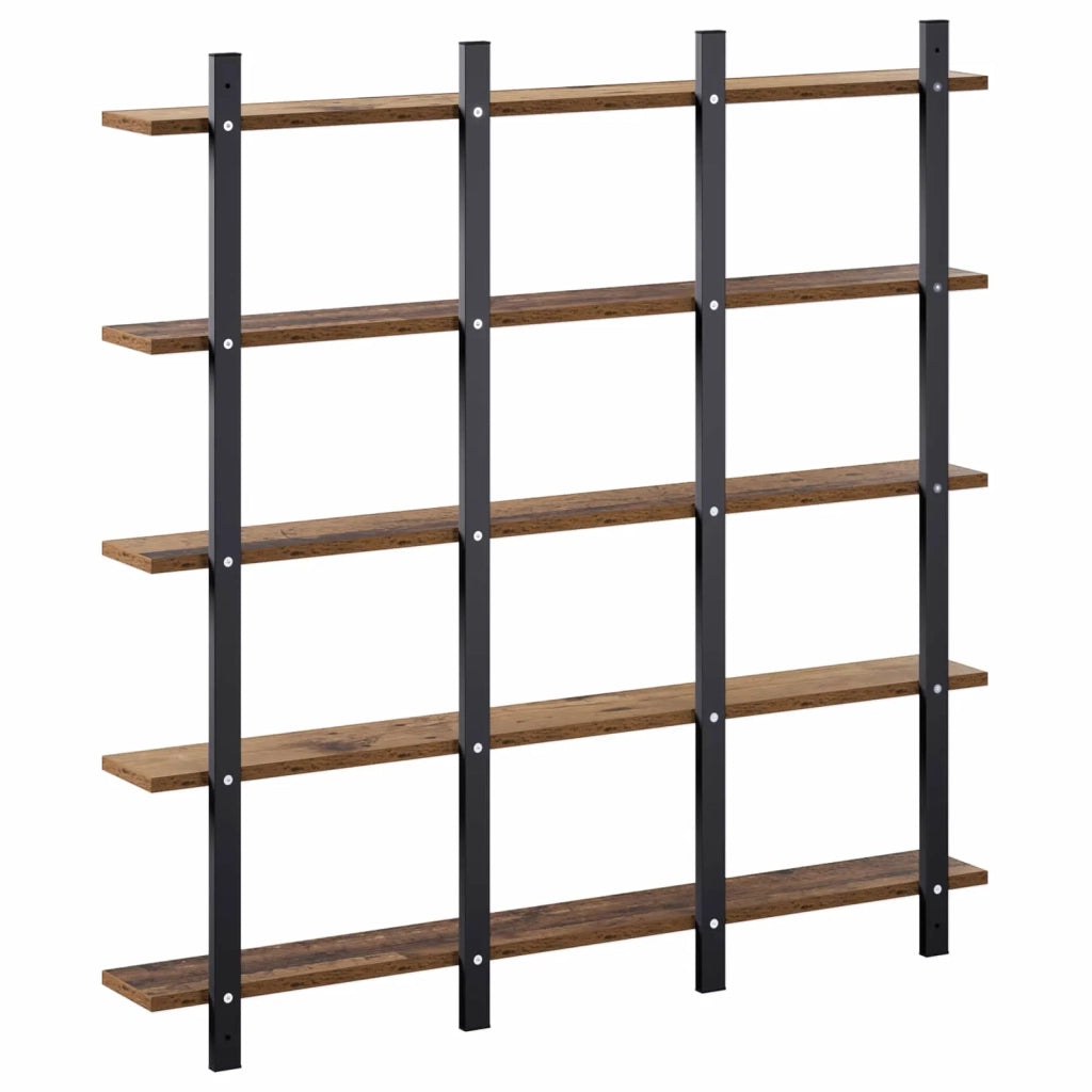Scaffale da parete Legno antico 102 x 13.5 x 102 cm 8020357