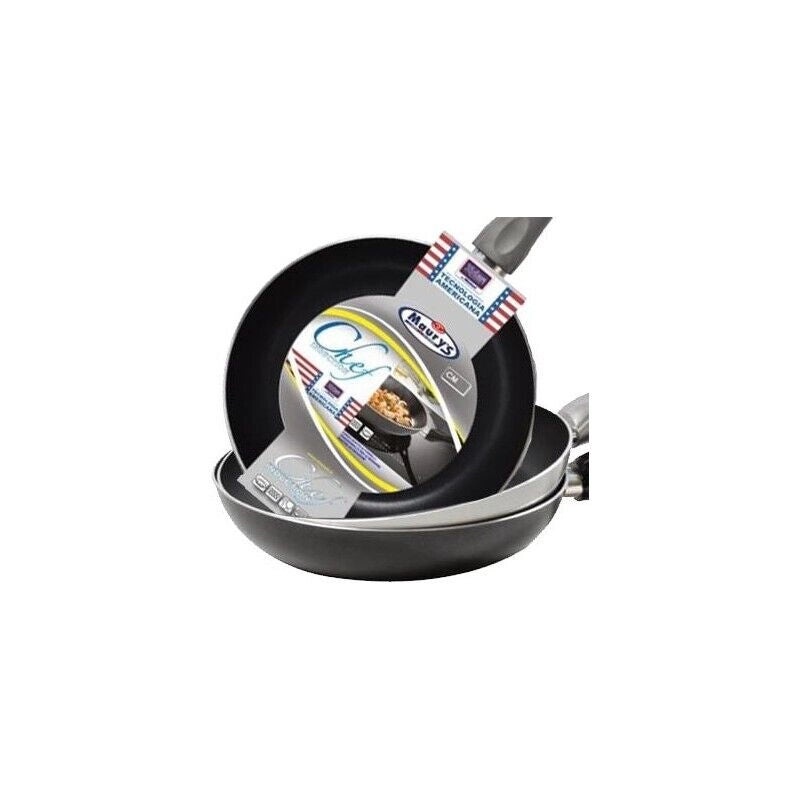 SET 3 PADELLE A INDUZIONE ANTIGRAFFIO MAURY'S CHEF 22 24 26 CM