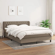Giroletto a Molle con Materasso Tortora 140x190 cm in Tessuto 3126481