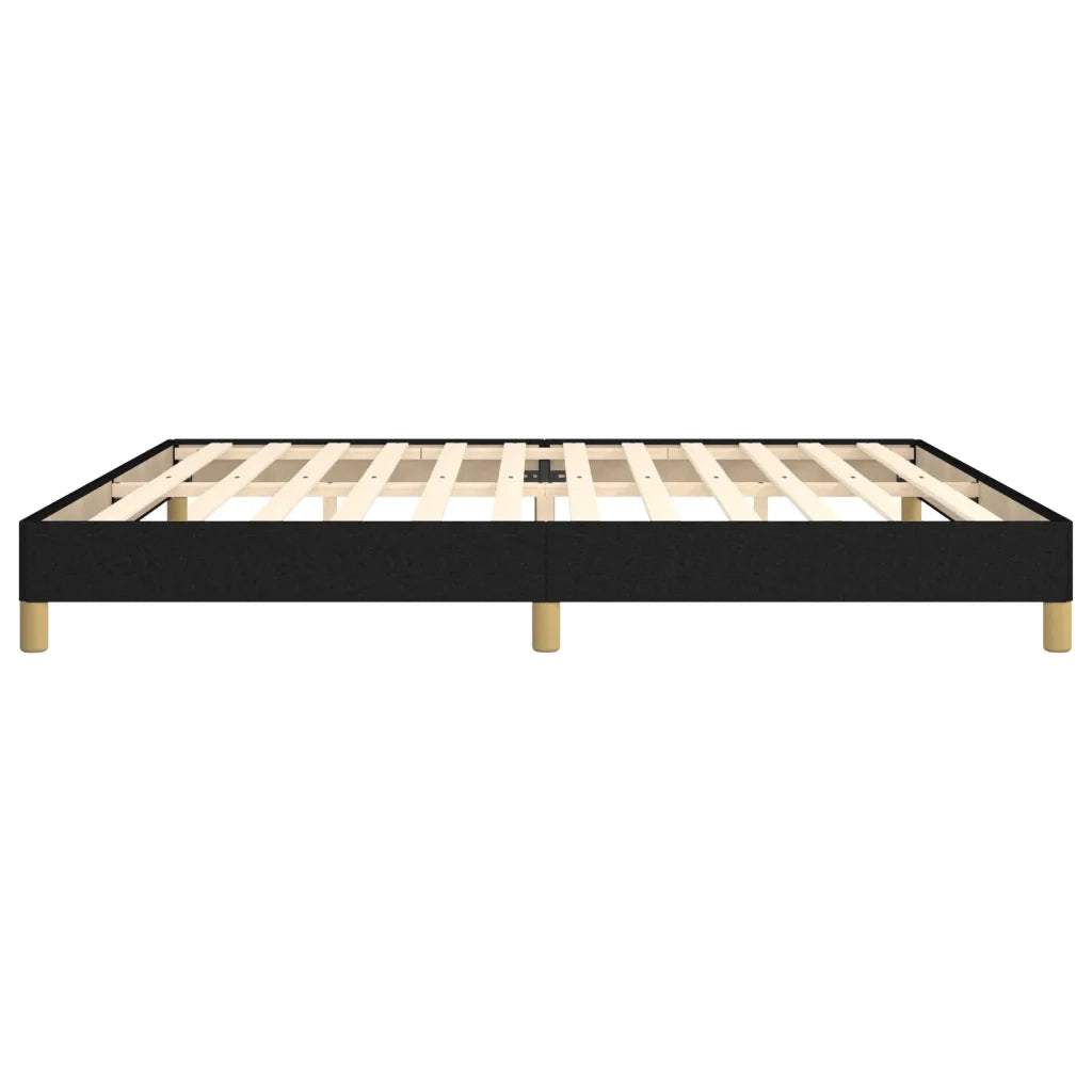 Giroletto senza Materasso-Struttura Letto Nero 200x200 cm in Tessuto 560801