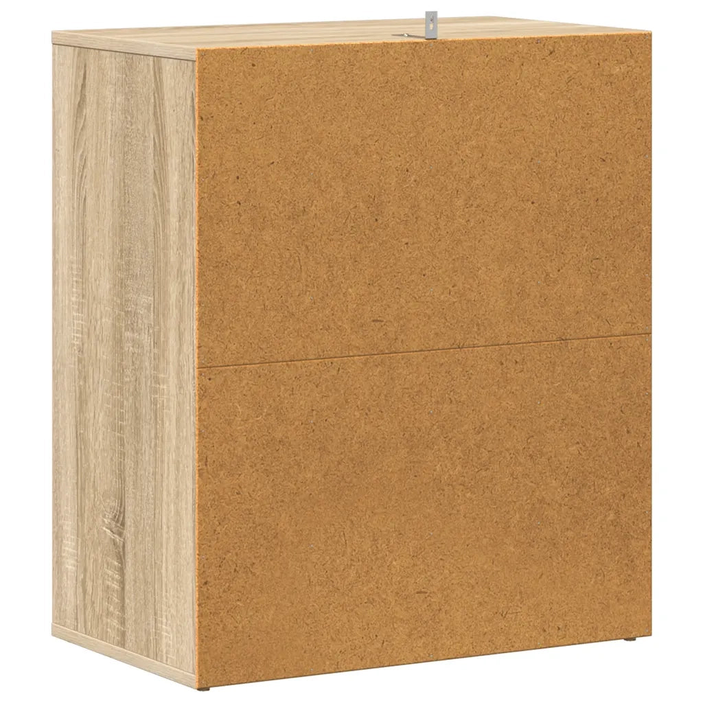 Scarpiera-Scaffale per scarpe Rovere Sonoma 60x35x70 cm in Truciolato 215807