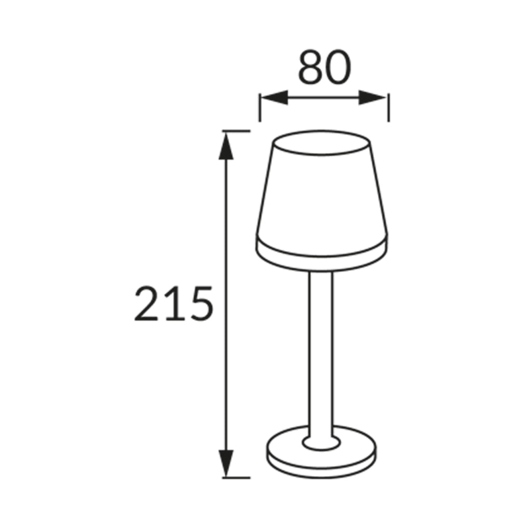 Lampada da tavolo solare IP44 nera LED 3000K Tulia Struhm