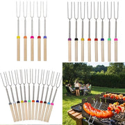 8 Pennelli per Marshmallow Intrecciabili Vanghe per BBQ Fiamma di Campo Divertimento per Bambini BBQ