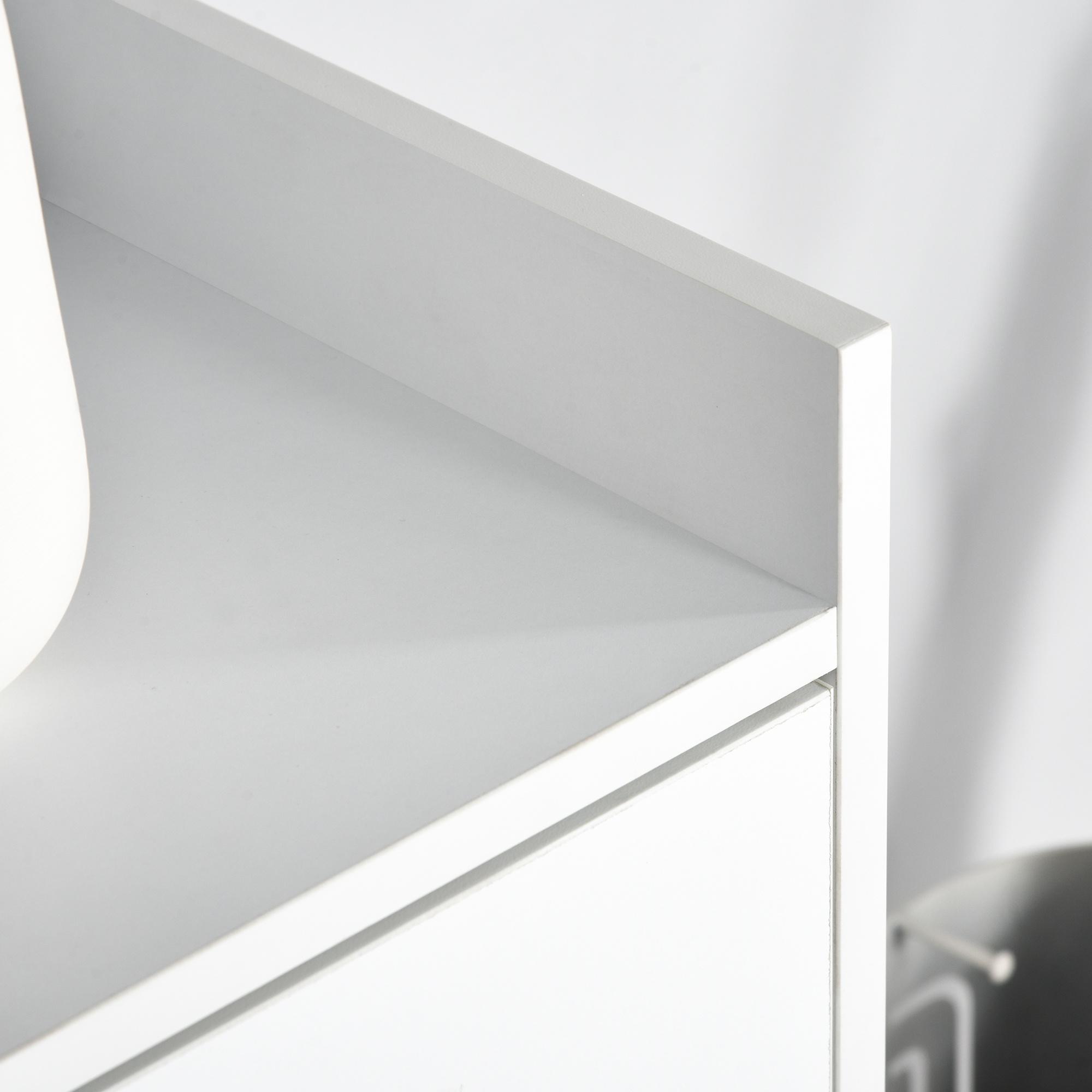 Mobile Scarpiera 60x30x92 cm in Legno Truciolare Bianco