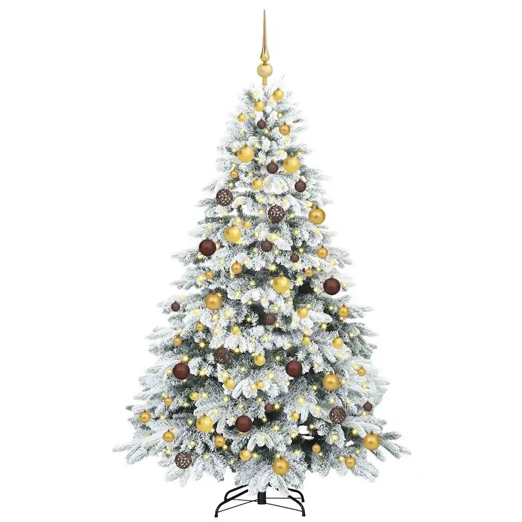 Albero di Natale artificiale con 300 LED Bianco 180 cm PE e PVC 3397611