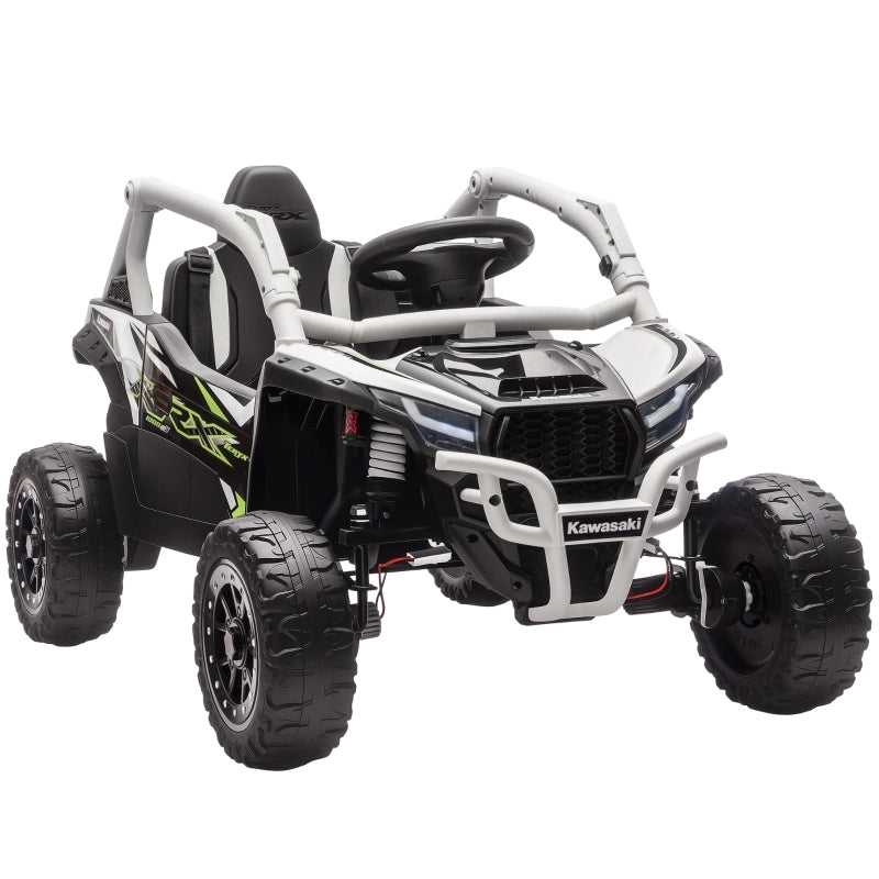 Veicolo fuoristrada elettrico da 12V per bambini, con telecomando, luci a LED, musica e clacson, per bambini dai 3 agli 8 anni, colore grigio.