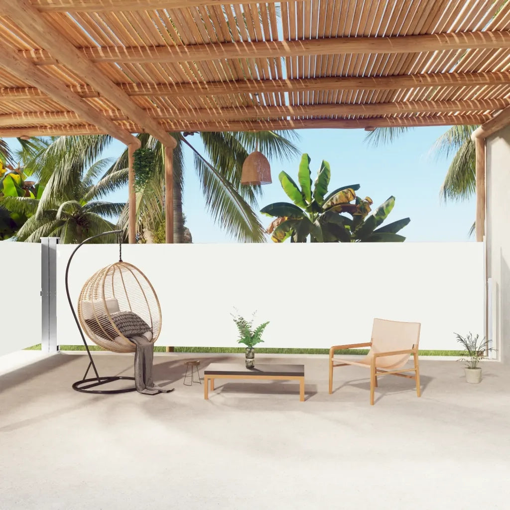 Tenda da Sole Laterale Retrattile Crema 160x1000 cm cod mxl 8799