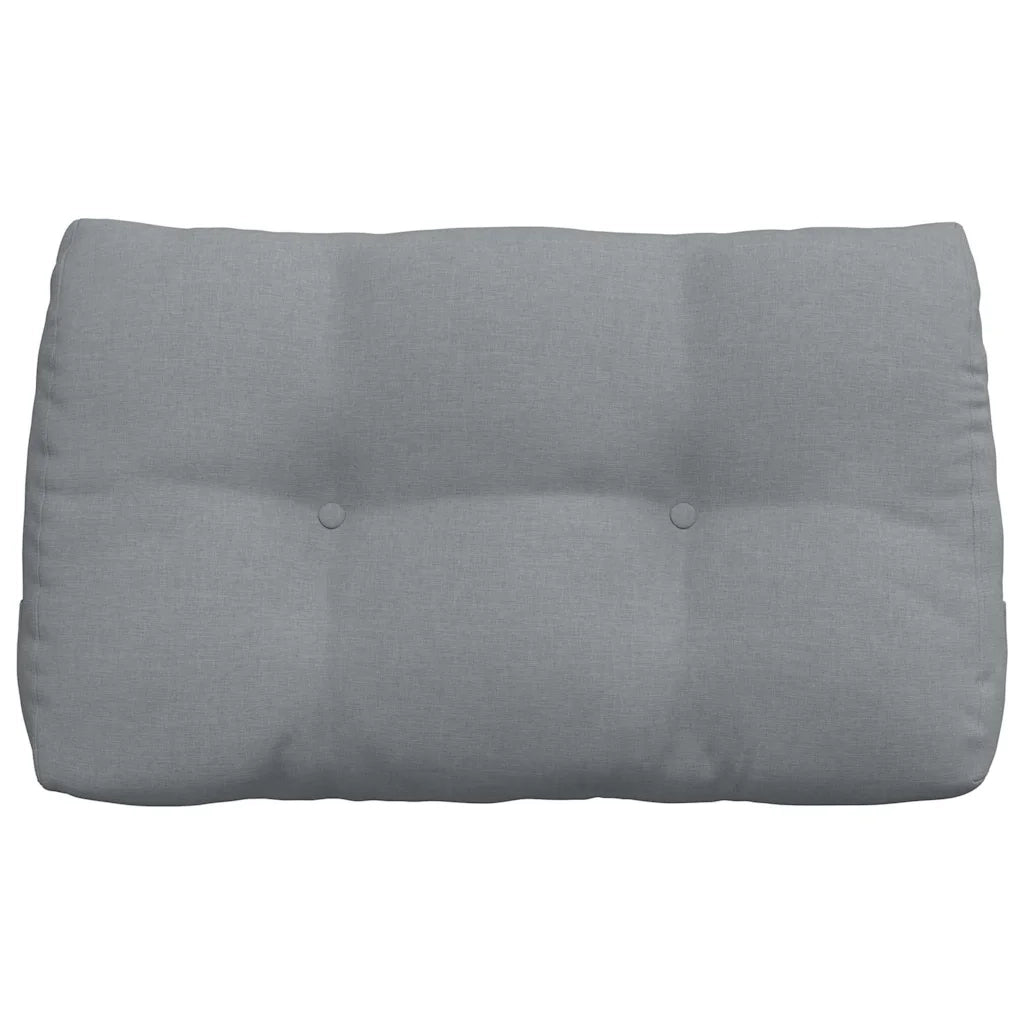 Cuscino per Schiena Grigio chiaro 80 x 24 x 50 cm Tessuto
