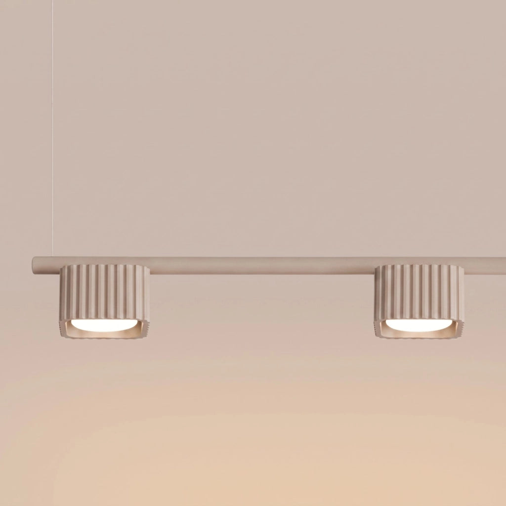 Lampadario RIFF 4 tortora Gx53