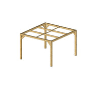 Pergola da giardino in legno 341x313 cm – Tettoia con struttura picea termo-trattata – Copertura 10,68 m² – THO3531 Foresta