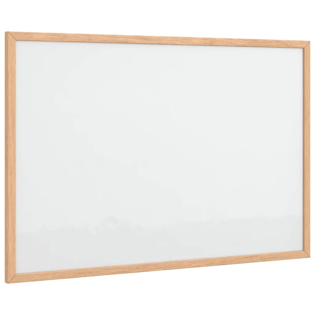 Lavagna Bianca Magnetica con Cornice in Legno di Pino 60x40 cm