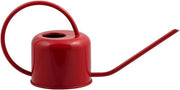 Polverino da 09 litri - Pianta da interni in stile moderno - Acciaio verniciato a specchio - Disegno metallico attuale con bocchetta sottile e maniglia alta - colore rosso -