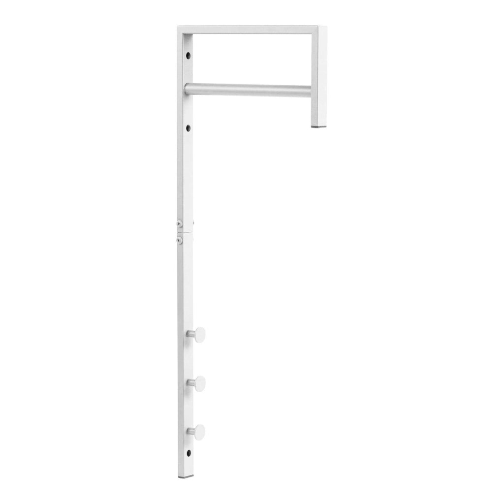 Appendiabiti da Parete Trento, Bianco, Metallo, 30x3x82 cm