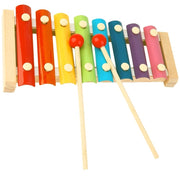 Trade Shop - Strumento Musicale Xilofono Gioco Giocattolo Per Bambini In Legno A 8 Piastre -