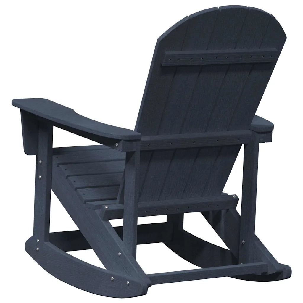 Poltrona a dondolo Adirondack Blu navy 92 x 73,5 x 92 cm HDPE CFW1800534